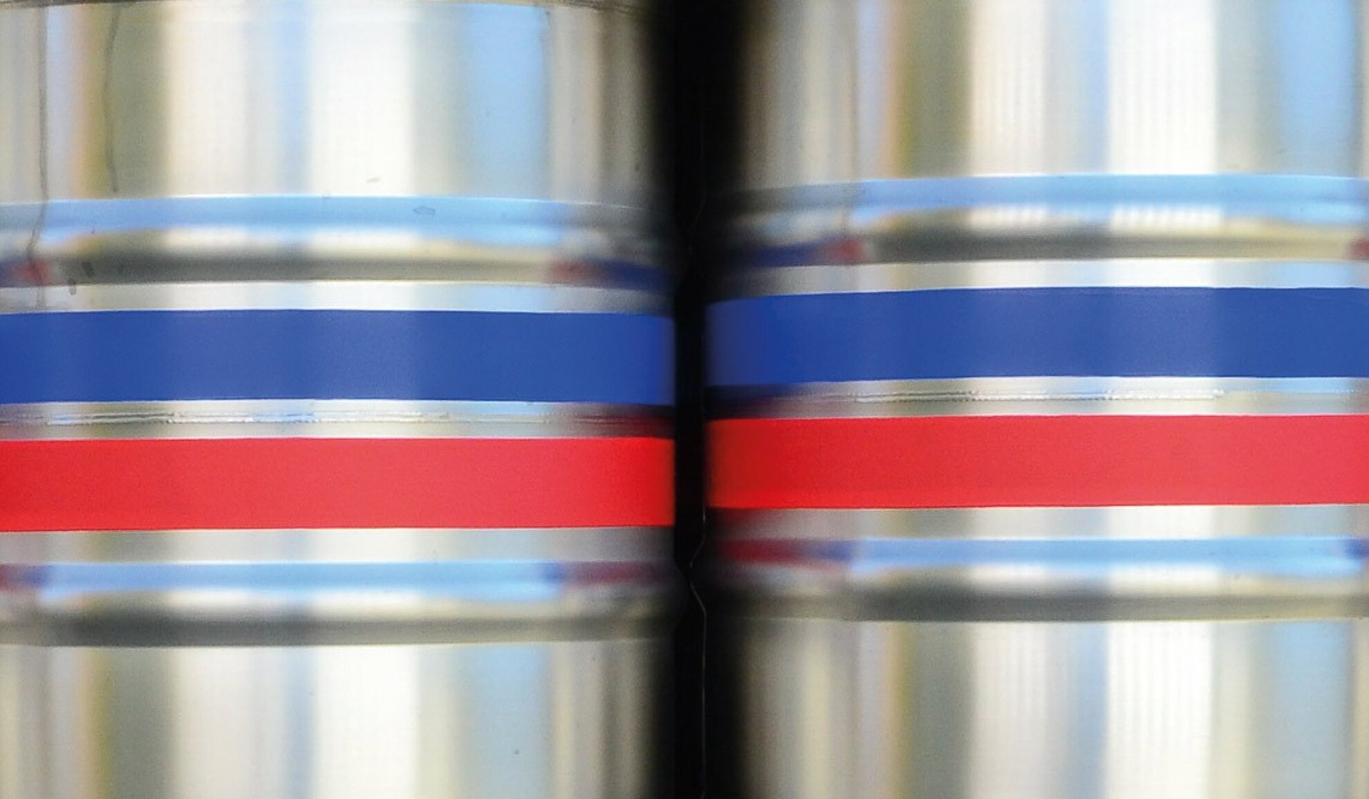 Edelstahlkegs mit farbigem Ringaufruck 