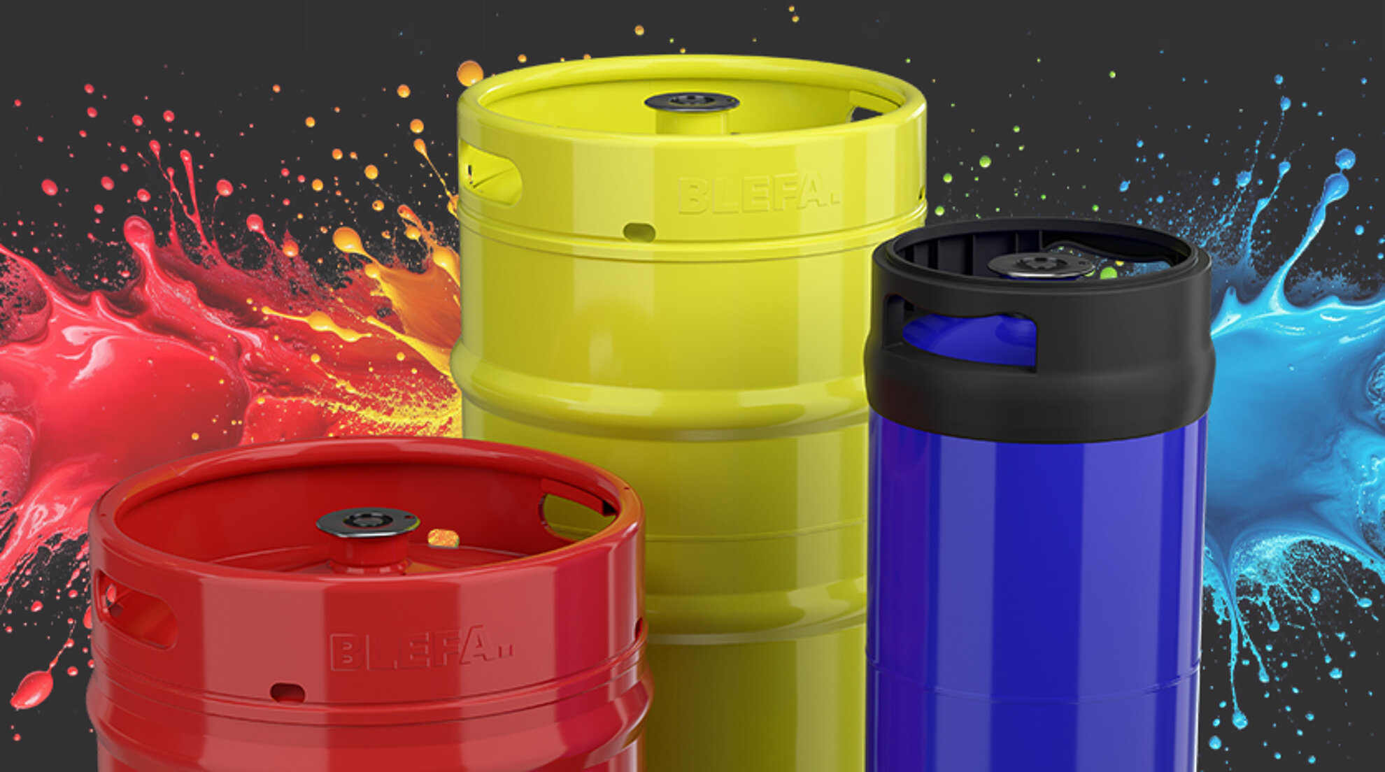 BLEFA Edelstahlkegs in verschiedenen Farben